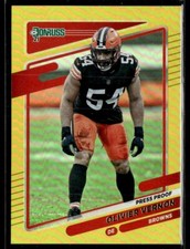 2021 Panini Donruss Olivier Vernon Press Proof Premium #202 Cleveland Browns