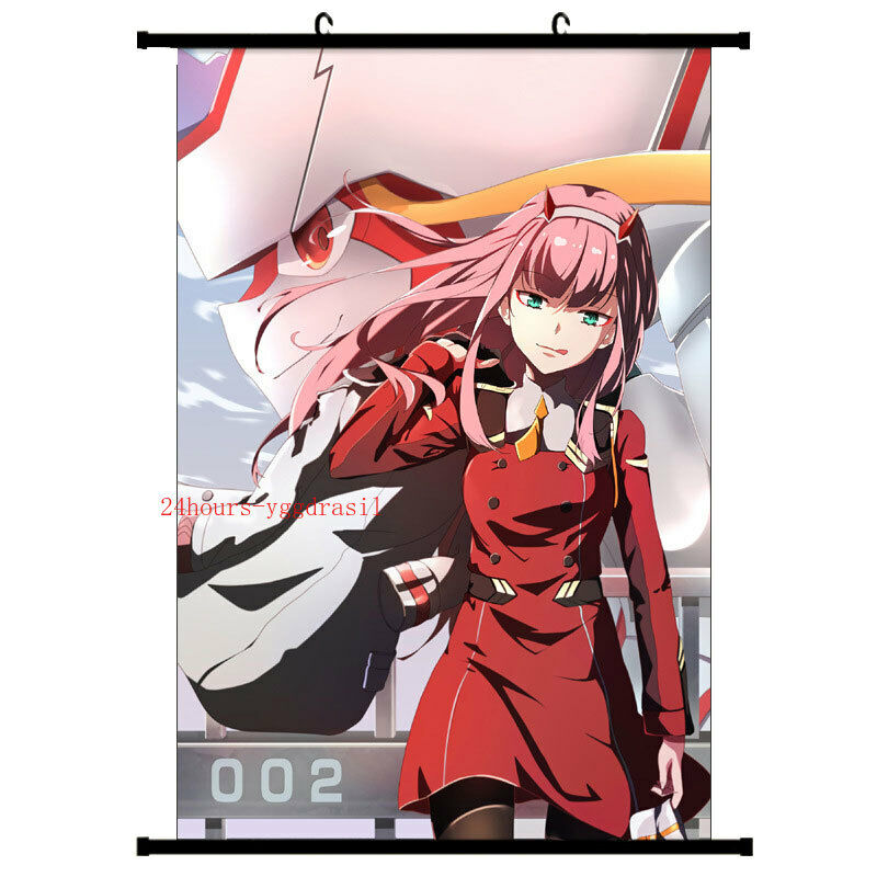 Darling In The Franxx Zero Two Anime Cartoon Characters Scroll Painting  Home Decor Poster Hanging Painting Anime Fans Gift 19.7x29.5Inch/50x75cm :  : Home & Kitchen