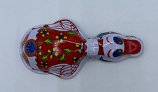 Vintage 4" Tin Litho Duck Clicker Red/White Works Great