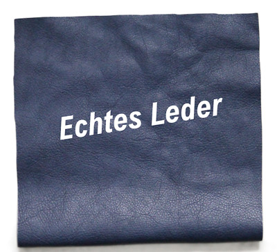 Echtes Leder, Nappaleder Rindleder mit Lederstärke 1,1 mm in Dunkelblau