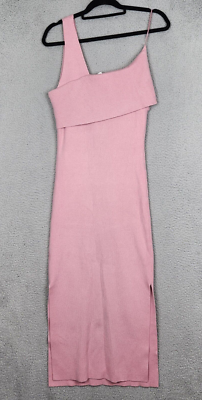 LINE AND DOT Dress Womens Large Pink Sylvie Midi Bodycon Off Shoulder Bodycon LINE AND DOT Dress Womens Large Pink Sylvie Midi Bodycon Off Shoulder Bodycon