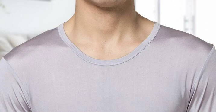 Conjunto de ropa interior térmica cálida 100 % pura 6a+ seda para hombre capa base larga Johns 3xl Foto 4 de 4