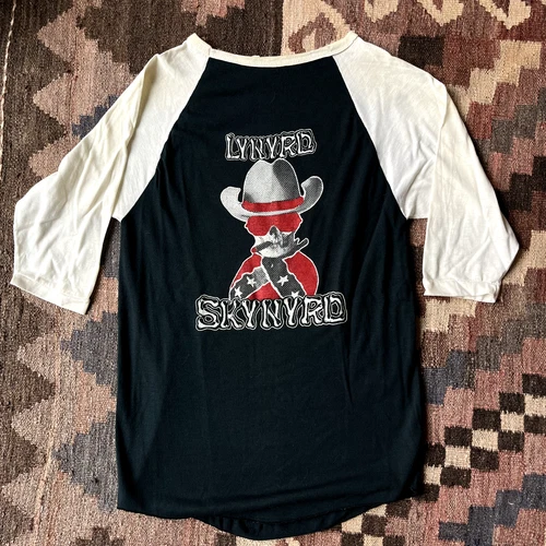 70s LYNYRD SKYNYRD Tour Baseball Shirt Street S 1970s vintage concert t-shirt, vintage, single stitch, B+ condition