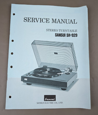 Sansui SR-929 Stereo Turntable Service Manual D-135