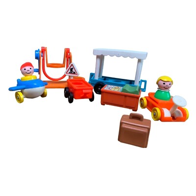 Fisher-Price Little People Zoo Gazebo, Tram Jump Rope Train Set Vintage