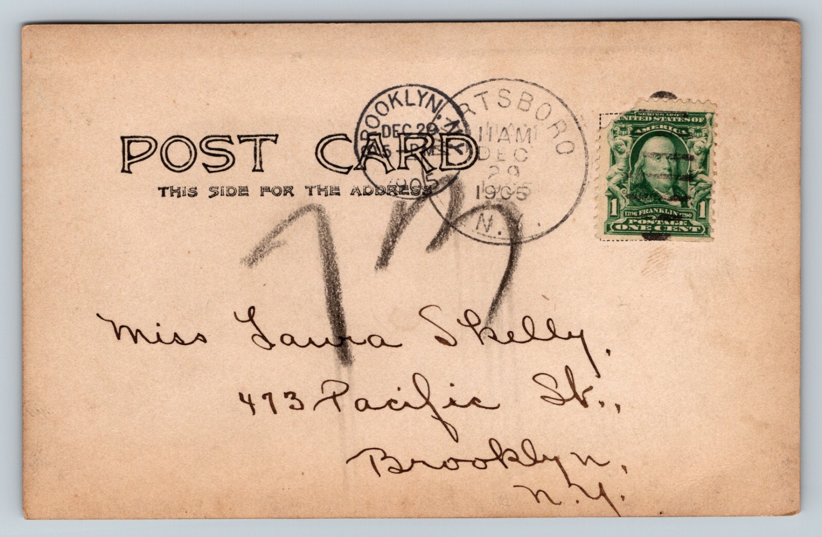 c1905 RPPC Gumaer House Dirt Road Wurtsboro New York NY ANTIQUE