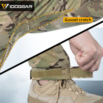 Pantalon Tactique IDOGEAR Avec Genouillères - Coupe Combat, Camouflage - Homme