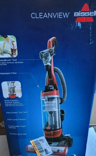 🪼 BISSELL CleanView Vacuum with OnePass Technology 2492 Red 🆕Distressed 📦