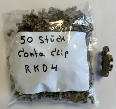 50 Stück Conta Clip / Doppelstockklemmen / RKD4