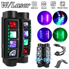 180W 8LED Laser Spider Moving Head Beam Stage Lighting RGBW DMX Disco DJ Lights