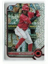 MICHEL TRIANA #BCP-75 1ST 2022 BOWMAN CHROME REDS MOJO