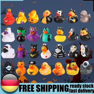12 Pcs Halloween Rubber Ducks Rubber Duckies for Kids Halloween Party Favors