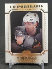 2019-20 Upper Deck Series Two Nicolas Hague Rookie Portraits Gold P-76 #ed /99