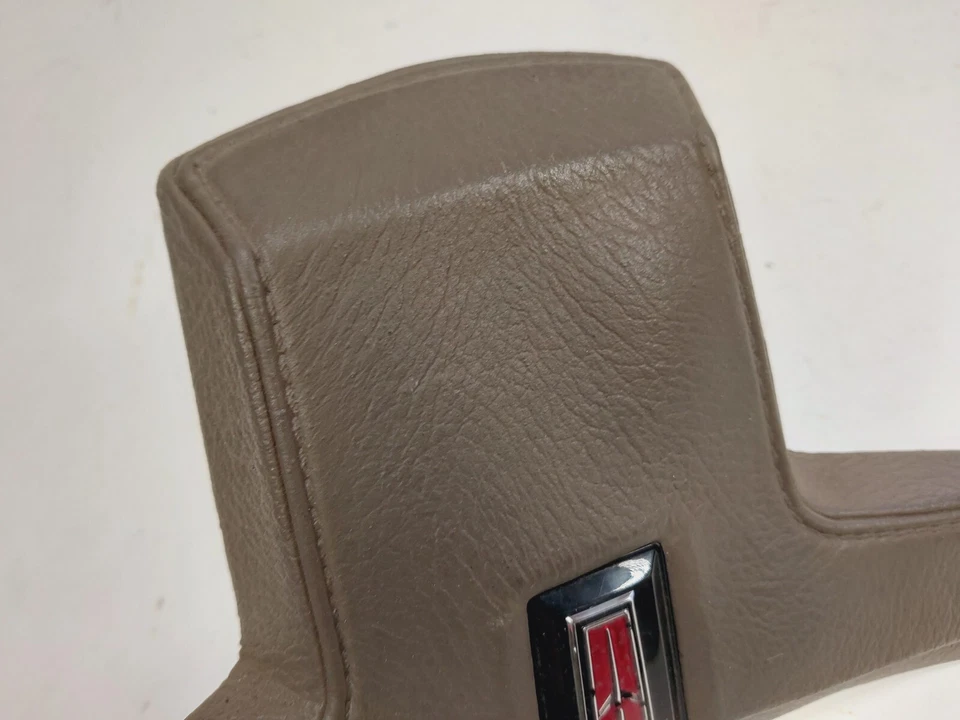 Oldsmobile Firenza Steering Wheel Insert Emblem Tan Brown - Image 4 of 4