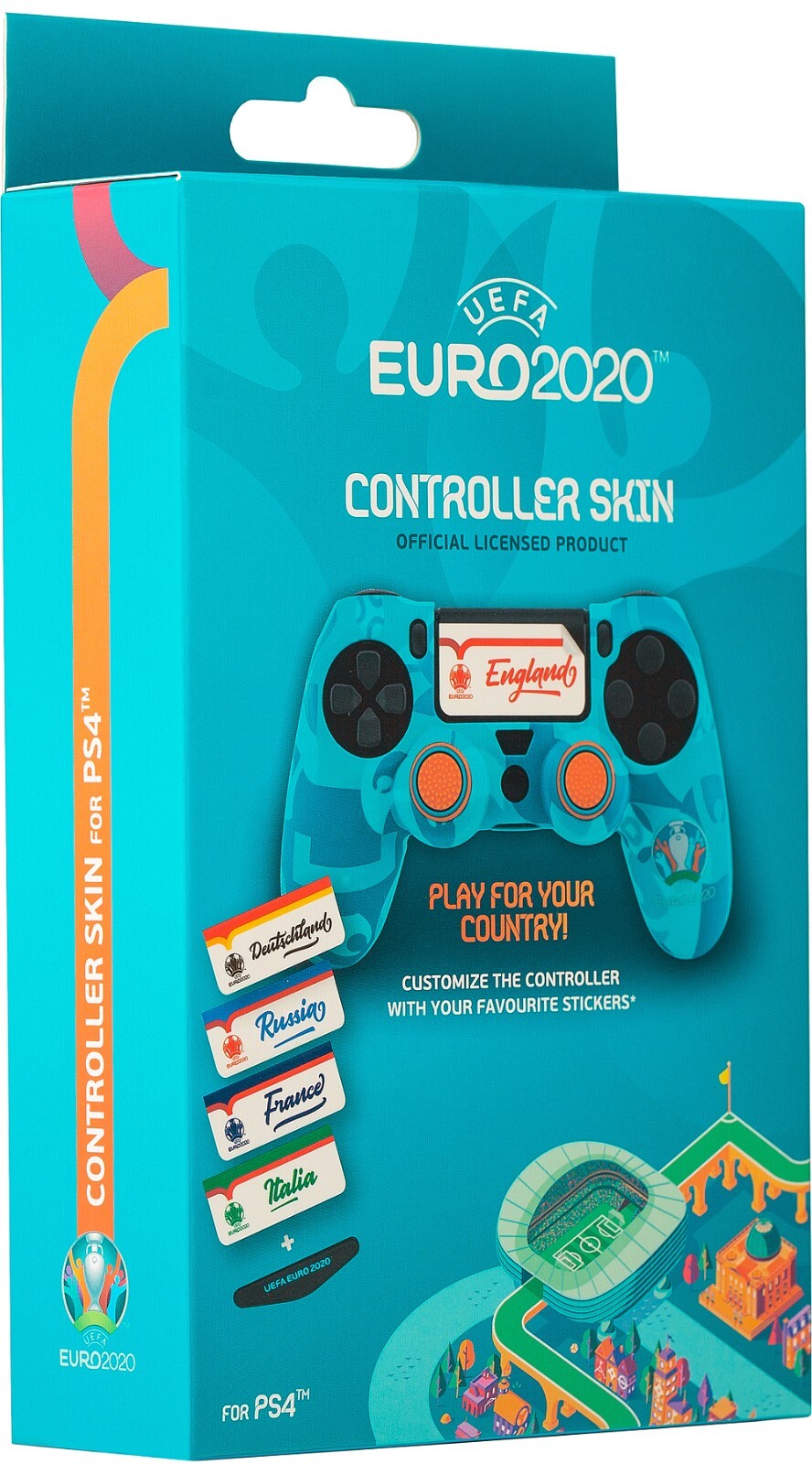 UEFA EURO 2020 DualShock 4 Cover, Kit & Skin for PlayStation 4 Controller.