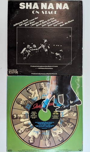 Lot of 2 Sha Na Na Hot Sox / On Stage Vinyl LP Records 1970's Rock 'n Roll - Imagen 2 de 17