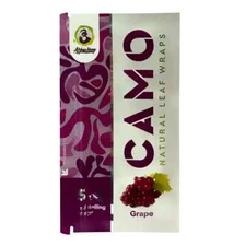Camo Wraps Natural Leaf Grape Wraps (5 Sheets) - 1 Pouch
