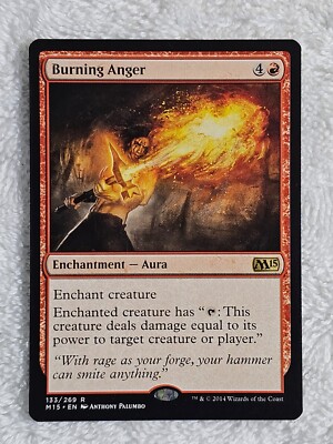 MTG Burning Anger #133 Magic 2015 (M15) Magic the Gathering Card Rare NM |  eBay