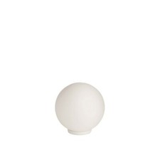 Modern Bedside Lamp Sphere In Blown White Glass