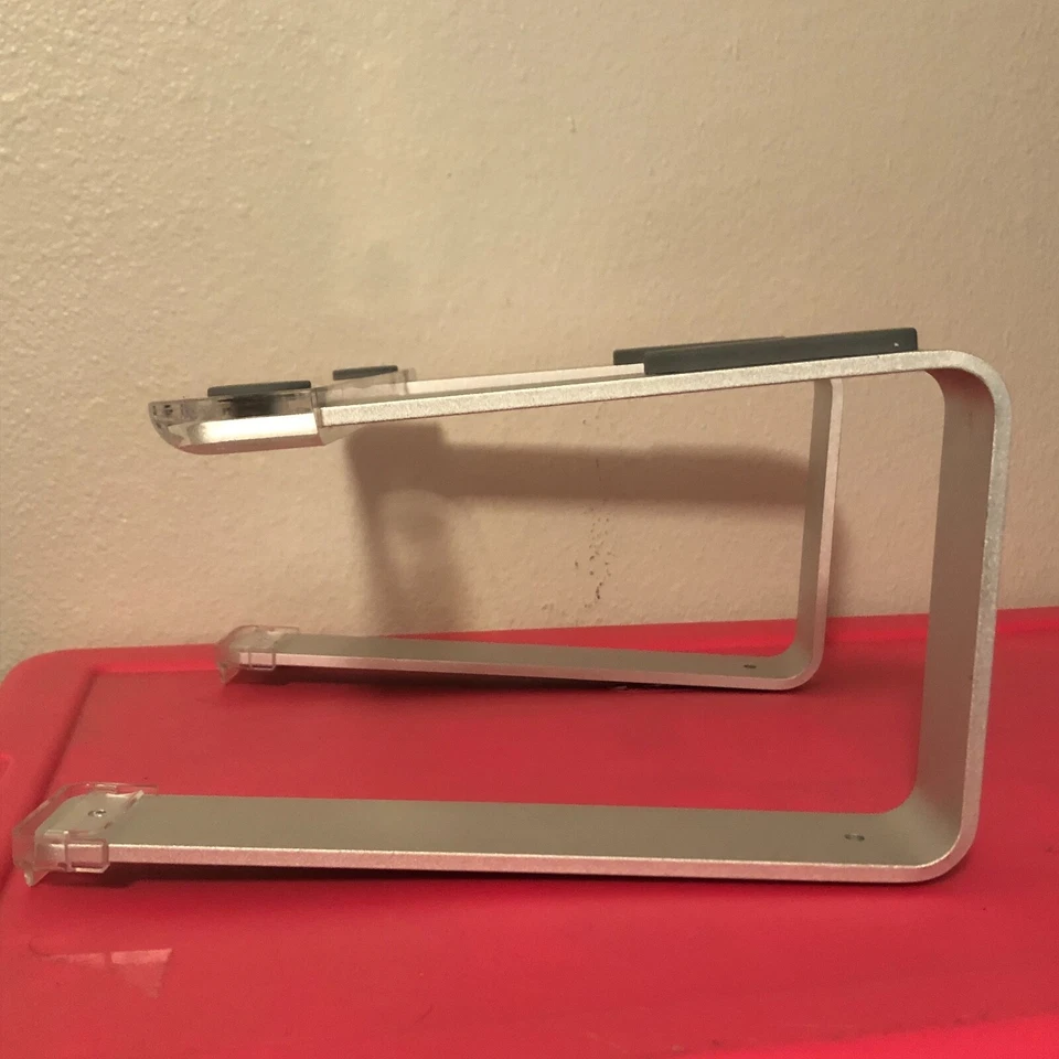 Griffin Elevator Desktop Stand for Laptops, Silver Clear, Preowned, Good Cond. - Image 2 of 4