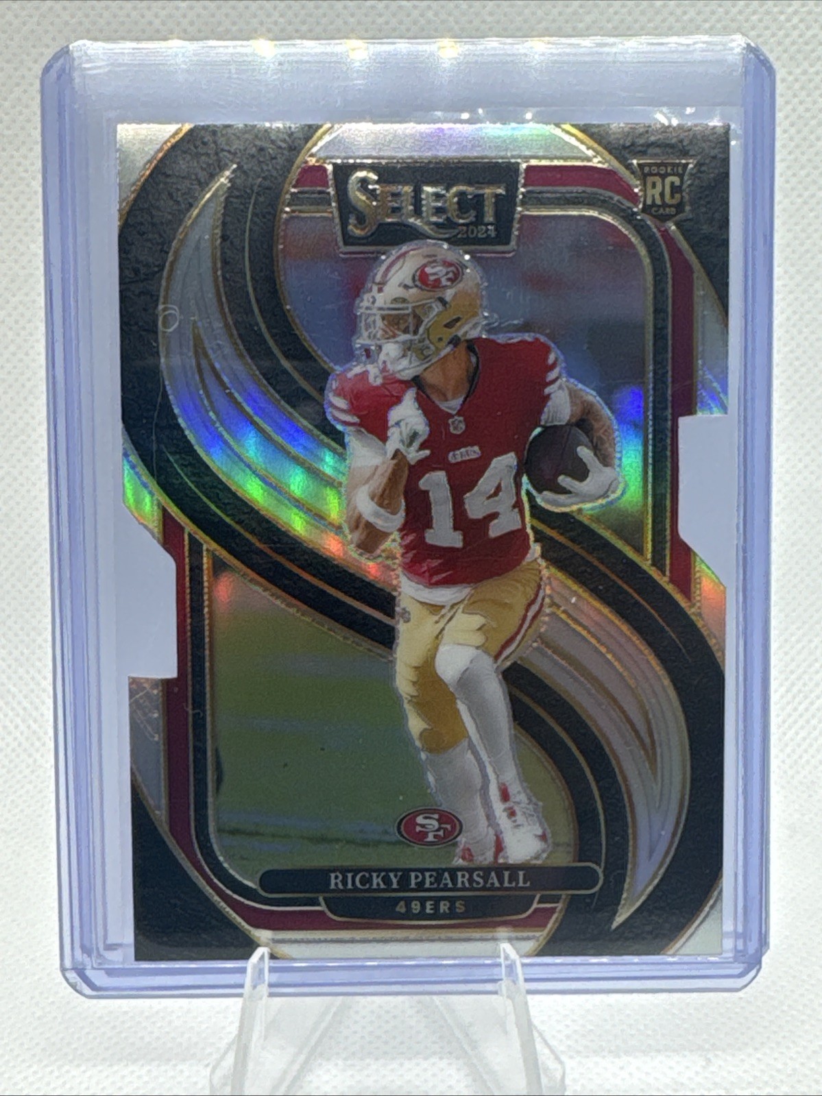 2024 Panini Select - Premier Level Ricky Pearsall #173 Silver Prizm Die-Cut (RC)