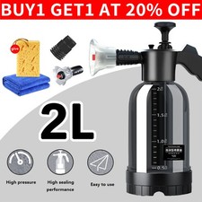 2L Car Wash Foam Sprayer Hand Held Pump Wash Spray Bottle Snow Foam Detailing UK