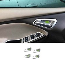 Matte Silver For Ford Focus St Rs 2012-2014 4pcs Interior Door Handle Cover Trim Matte Silver For Ford Focus St Rs 2012-2014 4pcs Interior Door Handle Cover Trim