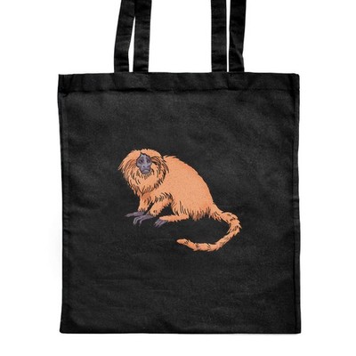 'Golden Lion Tamarin' Classic Black Tote Shopper Tasche (ZB00028069)