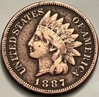 1887 Indian Head Cent JC1411 Good Detail Nice Type Coin