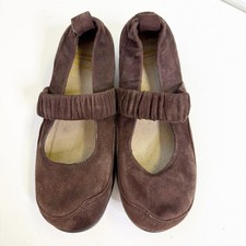 Dansko Henley Brown Suede Mary Jane Comfort Flats Size 36 US 5.5-6 