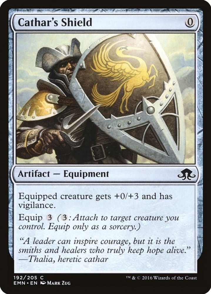 2016 Magic: The Gathering: Eldritch Moon - Cathars Shield (#192, C, Near Mint)