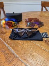 Vintage Oakley M Frame nero set-6 lenti riscaldatore Mumbo Strike custodia panno