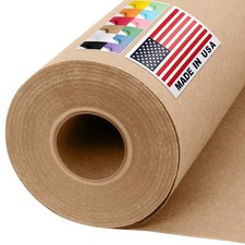 USA Made 36" x 1200" Brown Kraft Roll, 45 lbs Thickness, Quality Colored Roll...