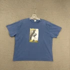 Vintage Patagonia T-Shirt Womens XL Blue Graphic Rock Climbing Cotton Nature Mom