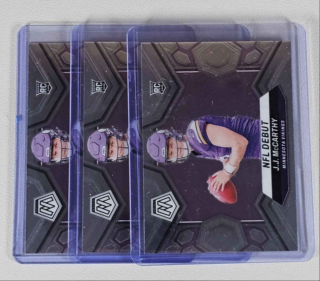 [3] J.J. MCCARTHY 2024 MOSAIC FOOTBALL ROOKIE NFL DEBUT VIKINGS RC Q4561
