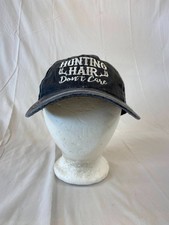 Womens Hunting Hair Dont Care Baseball Cap Strapback Hat Ponytail Antlers OSFM