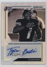 2022 Leaf Pro Set Metal Silver Prismatic 42/50 Tyler Badie #BW-TB1 Auto 04tw