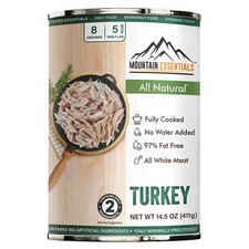 All Natural Canned Turkey 14.5 oz   14g Protein per Serving 8 Servings per C...