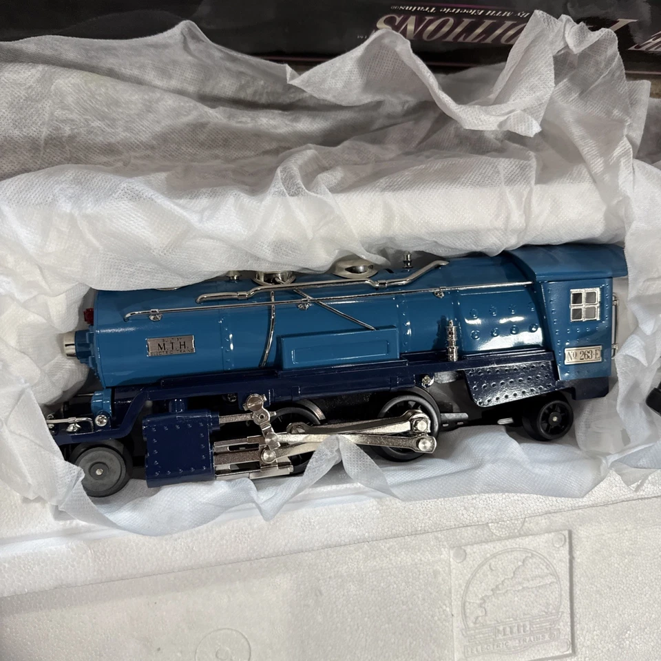 MTH 10-3013-1 263E Tinplate Locomotive & Tender Two Tone Blue W Proto Sound 2.0 - Image 3 of 4