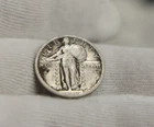 1917 D US Standing Liberty 25c Fine Type 2 (Cleaned)