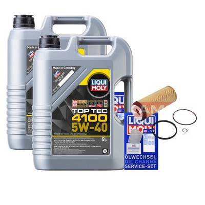 KAMOKA Ölfilter Liqui Moly Top Tec 4100 5W-40 10L für BMW X5 5er