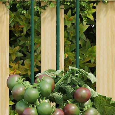 Garden Plant Stakes 30 pcs Green 45.3'' Steel
