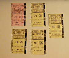 Five Original 1982 Uncashed KENTUCKY DERBY CHURCHILL DOWNS