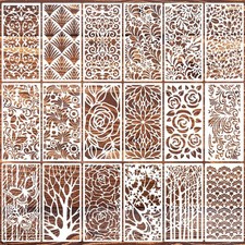 Stencils for Crafts Reusable Art Stencils for Painting 8x4 Inch Template
