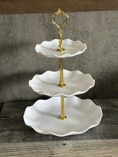 3 Tier Dessert Stand, Plastic Serving Tray, Cupcake Tower , White NEW