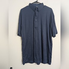 Collars Co. Navy Shirt Short Sleeve Polo Sz Xl