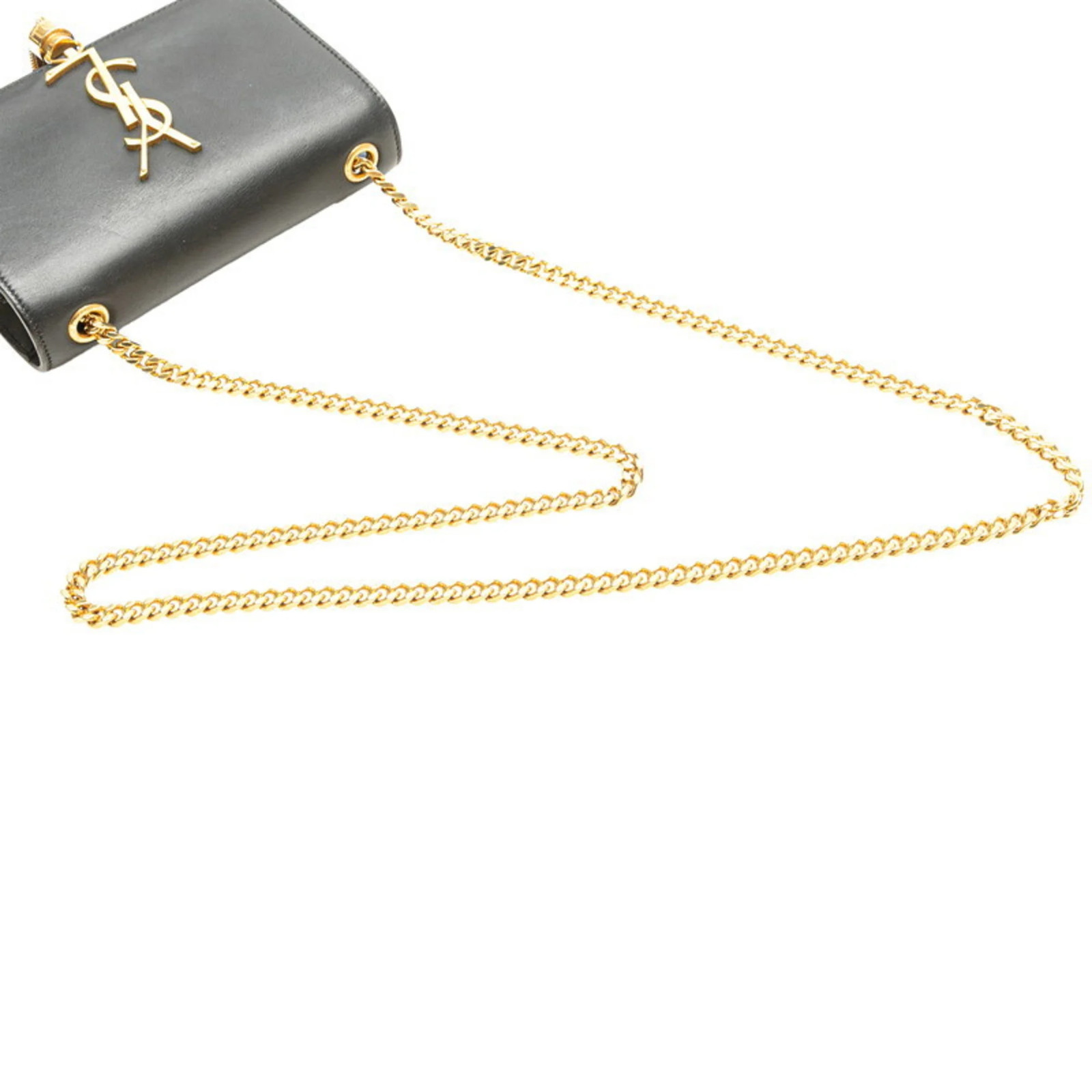 Saint Laurent YSL Monogram Kate Borsa a tracolla con catena in nappa 354120 B... GZl1anwp