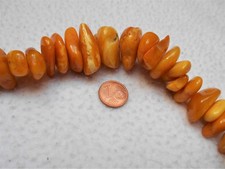 Bursztyn - naszyjnik, bardzo stary, i bursztynowe klipsy do uszu