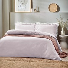 Image of Yard Waffle Textured 100% Cotton Plain Duvet Cover Set