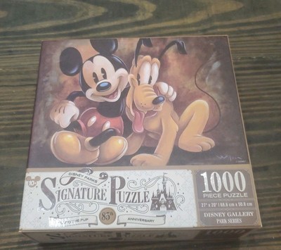 Disney Parks Gallery 85th Pluto The Pup Signature Puzzle 1000 Pc Uncounted